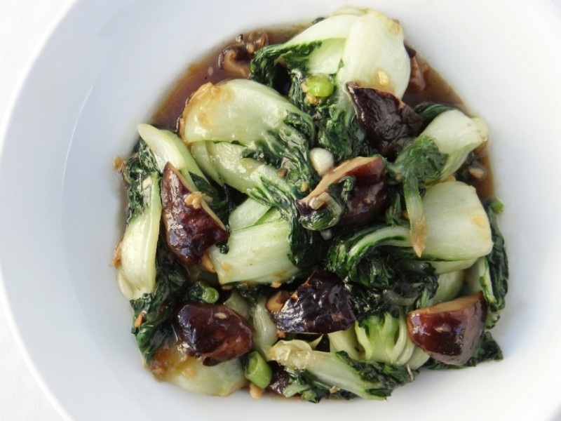 Baby Bok Choy w/ Chinese Mushrooms