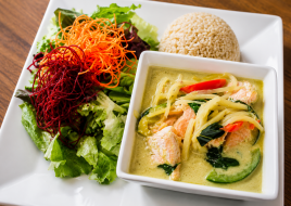 Salmon Green Curry Lunch