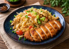 Fried Rice Crispy Chicken 