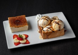 F.T.B. House Special Caramel Toast & 4 Scoops Ice Cream