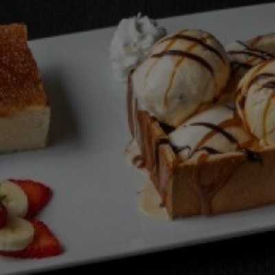 FTB House Special Caramel Toast & 4 Scoops of Ice Cream