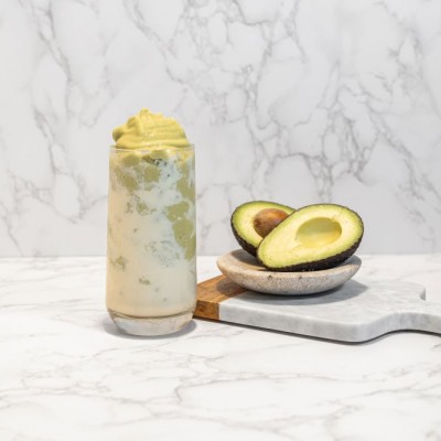 Avocado Frappe With Creme Brulee