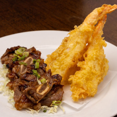 Short Rib & Tempura Entree