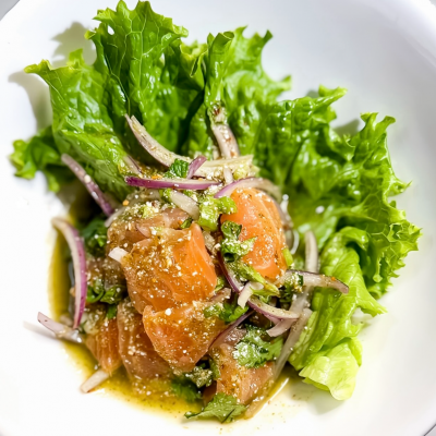 Larb Pla Salmon