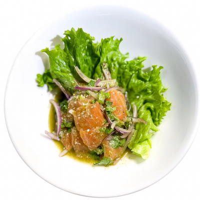 Larb Pla Salmon