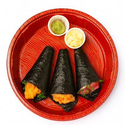 3 Hand Rolls Flight