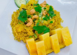 Pineapple Fried  Rice chicken