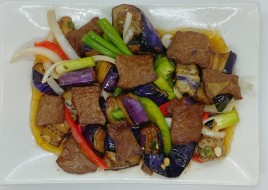 Stir fried eggplant 