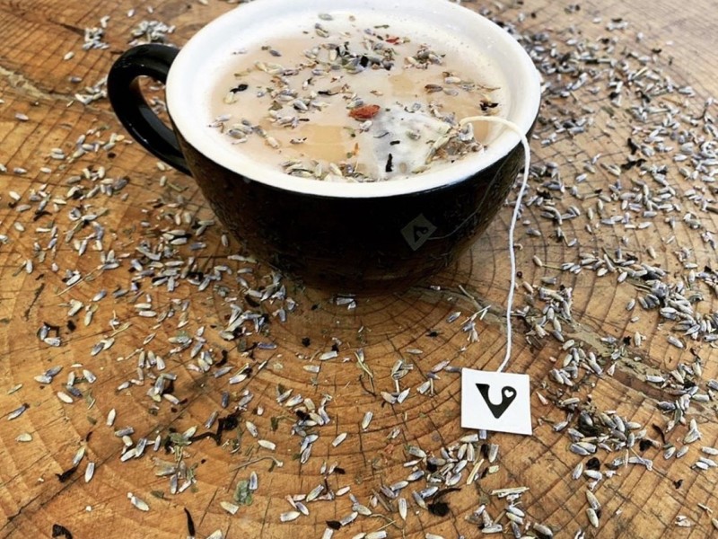 Lavender Rose CDB Tea Latte