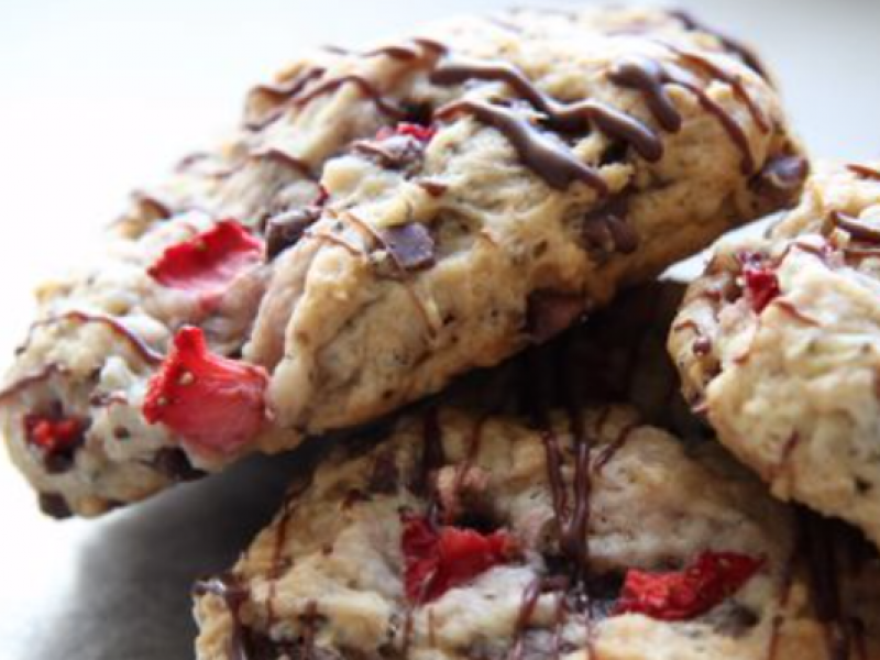 Strawberry Chocolate Scone (Vegan + Delicious) 