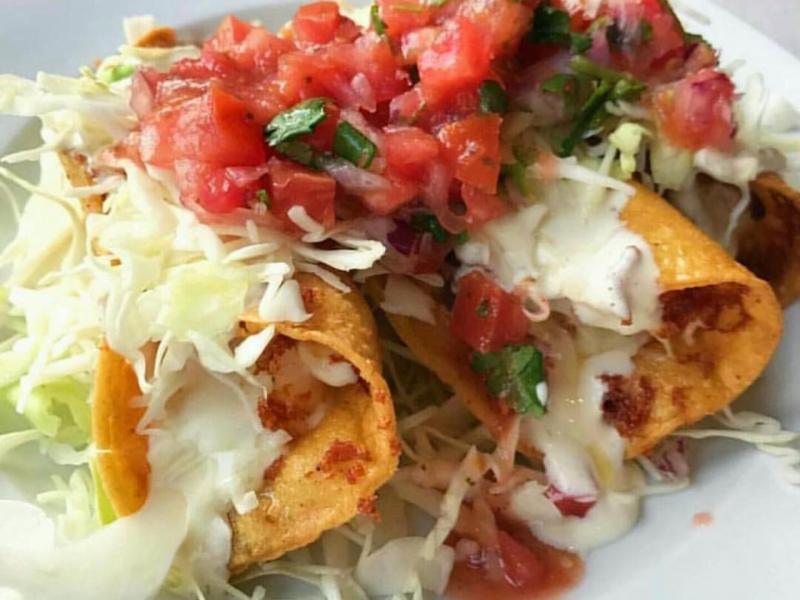 Deep Fried Shrimp Quesadilla Taco