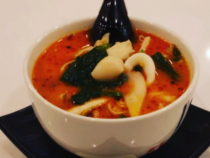 3 kind Seafood soup ( Calamari, Shrimp & Langostino))