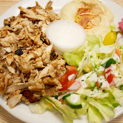 chicken shawarma plate