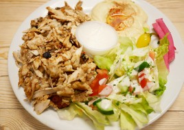 chicken shawarma plate