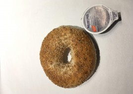 Sesame Bagel with Cream Cheese