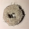 white coconut chocolate cake donut