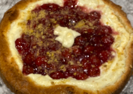 Open-Face Cherry Coffee Cake 