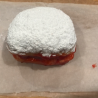 Paczki-Strawberry with powder sugar