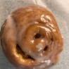 Apple cinnamon roll with glaze 