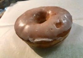Vanilla glazed donut