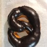 Chocolate prezel donut