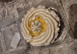 Lemon meringue or whipped cream tart