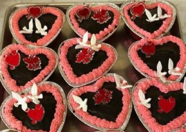 Heart shaped cake