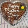 Heart shape yellow choco chip cake (LG)