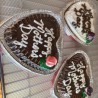 Heart shape yellow cake (sm)