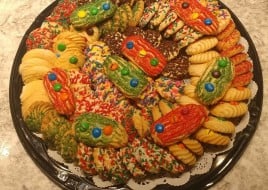 Christmas round cookie tray 