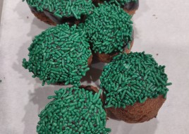 Donut holes with sprinkles (6pk)  st Patrick's special 