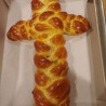 Cross twist raisin bread