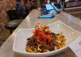 Warm House Noodles with Filet Mignon Steak