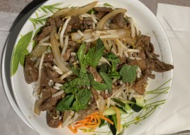 V6: Vermicelli Beef Sauteed with Lemongrass