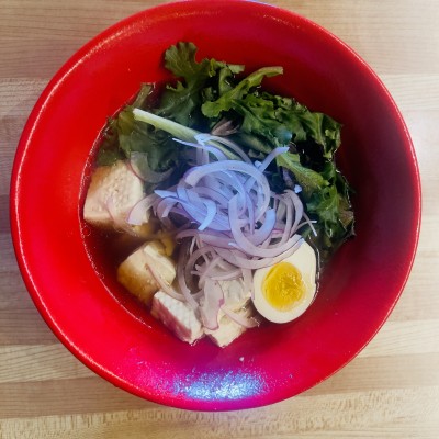 Popeye Ramen (Vegetarian)