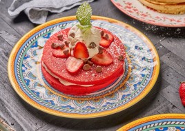Red Velvet Pancakes
