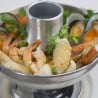 Pot of Spicy Seafood Soup