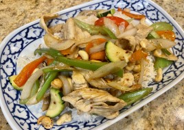 Cashew Chicken Over Rice