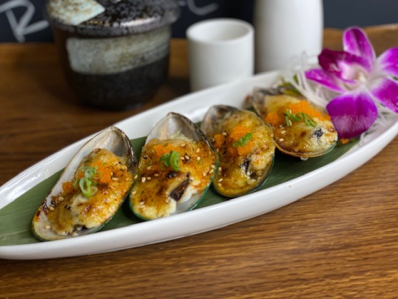 Baked Green Mussels