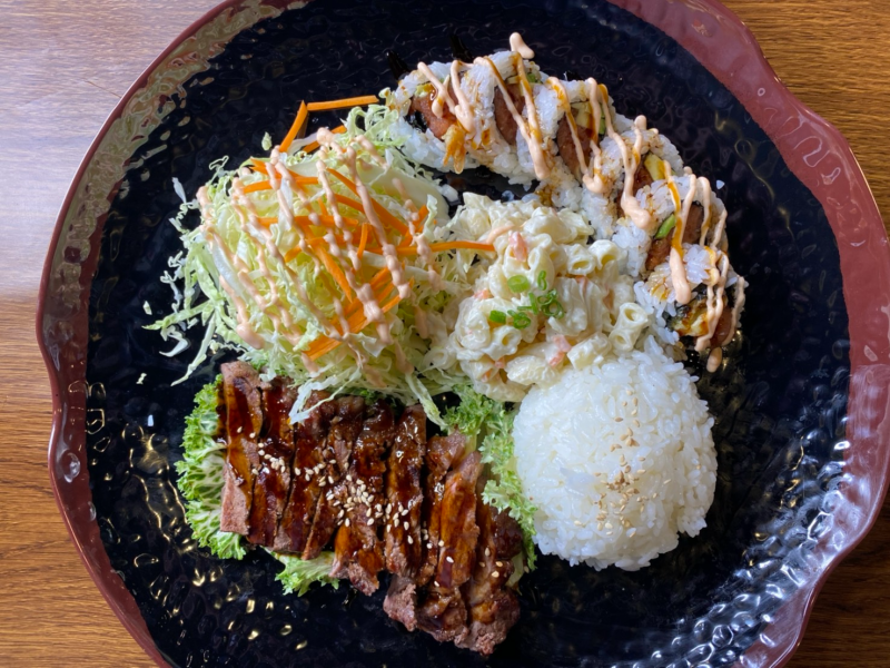 Combination (Served with miso soup, rice & salad)