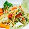 Som Tom ( Papaya Salad ) with Sticky rice