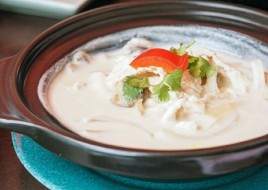 Tom Kha (coconut milk soup) 