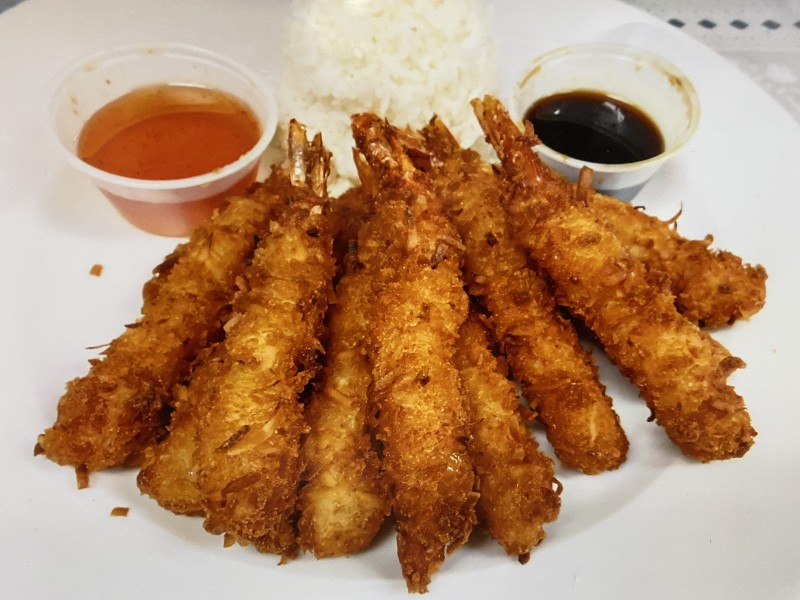 COCONUT SHRIMPS/RICE