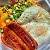 2 Polish Sausages with 3 X-Large Eggs