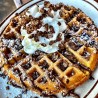 Cereal Waffles (Cocoa Pebbles)