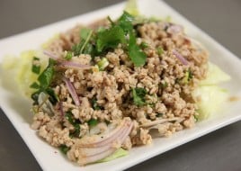 24. Larb (spicy chicken or tofu salad)