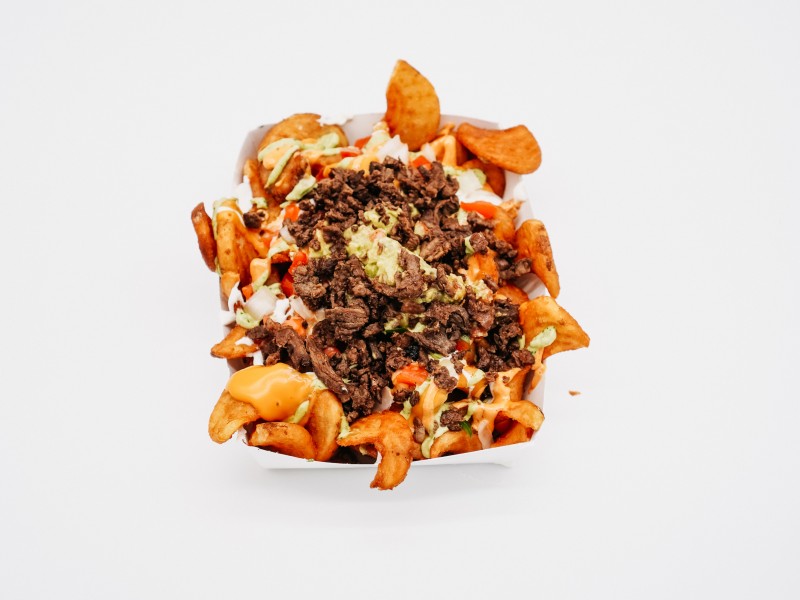 LARGE Beer-Battered Sidewinder CARNE ASADA FRIES