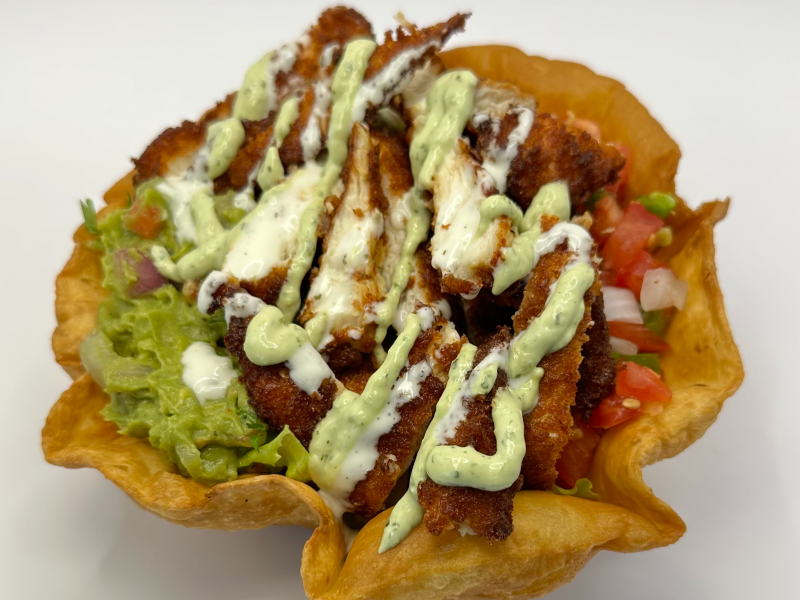Crispy Chicken Tostada