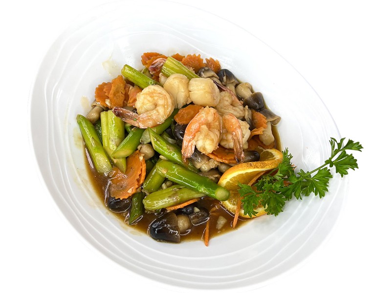 Asparagus Shrimp & Scallops