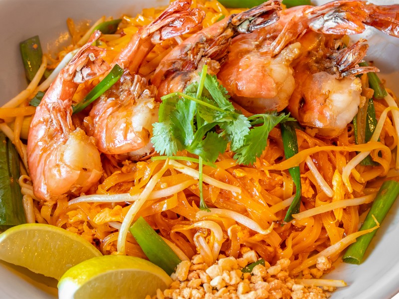 Pad Thai with Tiger Shrimp